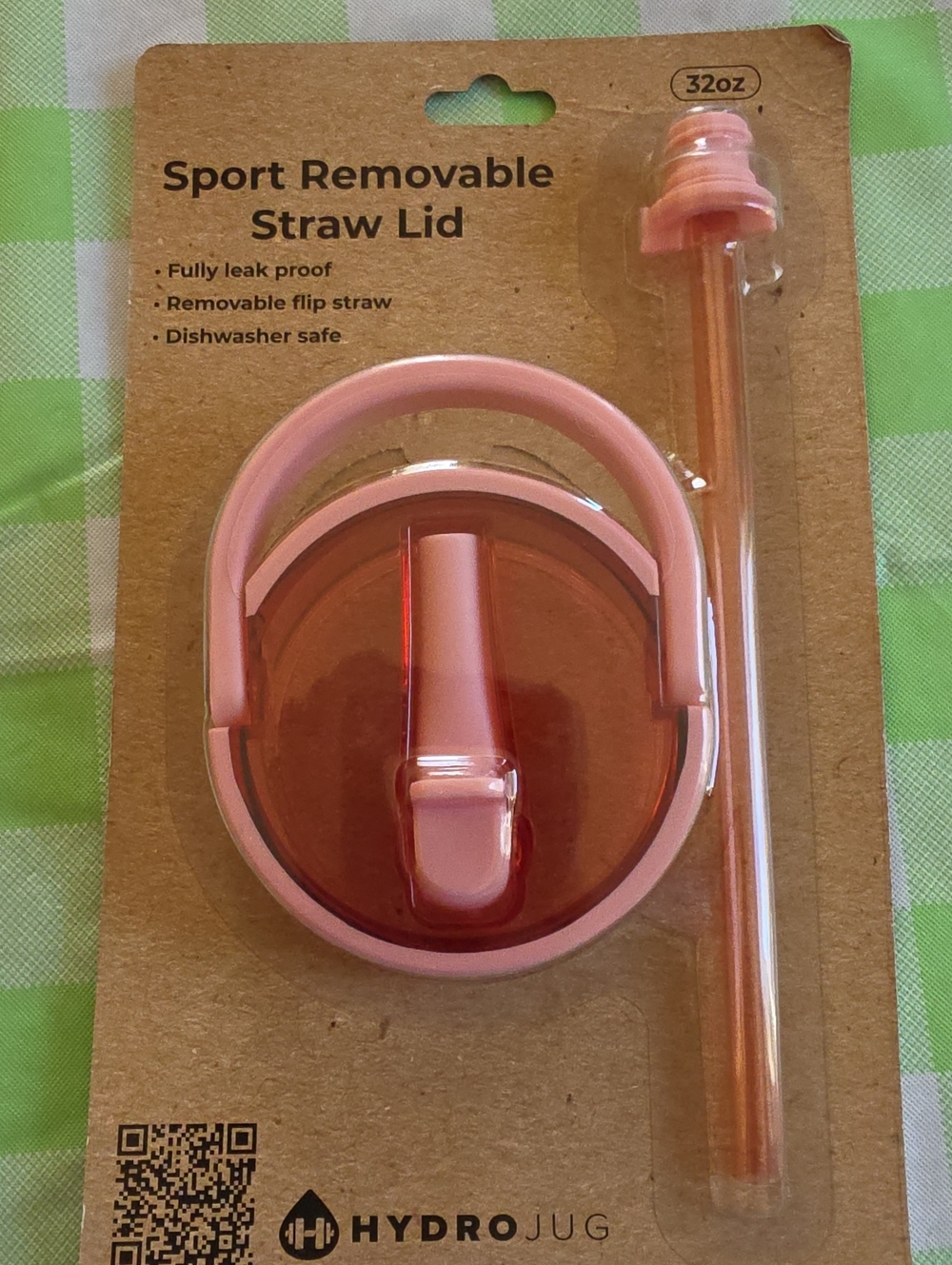 HydroJug 32 oz Sport Removable Straw Lid - Tulip